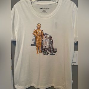 Star Wars X Coach C-3PO and R2-D2 shirt size L NWT